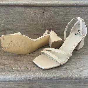 BP. Square toe Strap Block Heel Sandals